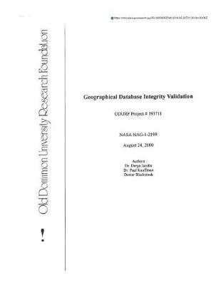 Book cover for Geographical Database Integrity Validation