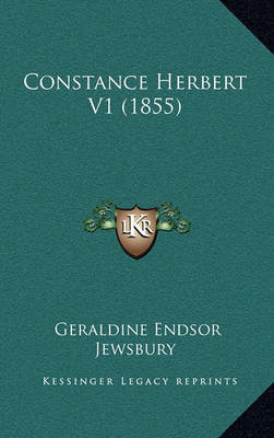 Book cover for Constance Herbert V1 (1855)