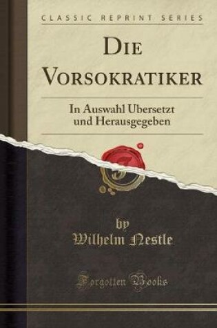 Cover of Die Vorsokratiker