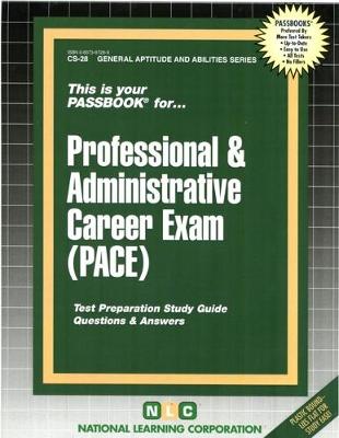 Book cover for PROFESSIONAL & ADMINISTRATIVE CAREER EXAMINATION (PACE)