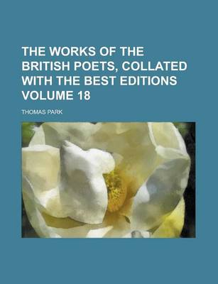 Book cover for The Works of the British Poets, Collated with the Best Editions Volume 18