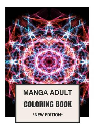 Book cover for Manga Adult Coloring Book