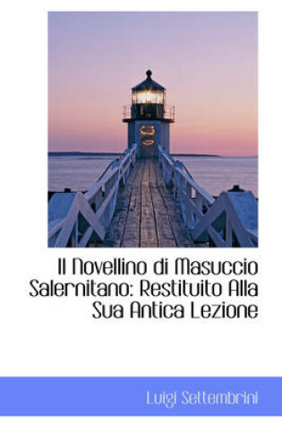Cover of Il Novellino Di Masuccio Salernitano