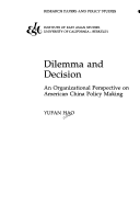 Cover of Dilemma and Decision