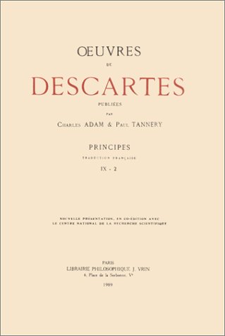 Cover of Rene Descartes: Iuvres Completes IX-2 Principes