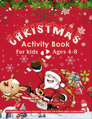 Book cover for CHRISTMAS Activity Book For Kids Ages 4-8