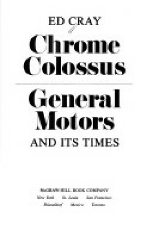Cover of Chrome Colossus