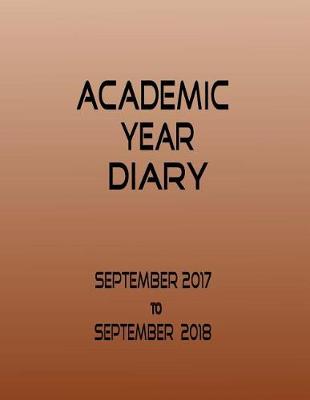 Book cover for Academic Year Diary - Week on Two Pages - Brown