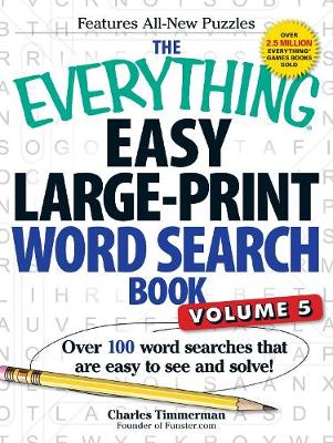 Book cover for The Everything Easy Large-Print Word Search Book, Volume 5