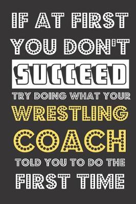 Book cover for If At First You Don't Succeed Try Doing What Your Wrestling Coach Told You To Do The First Time