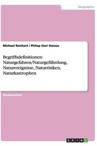 Cover of Begriffsdefinitionen