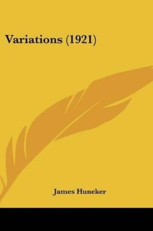 Cover of Variations (1921)