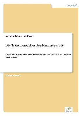 Book cover for Die Transformation des Finanzsektors