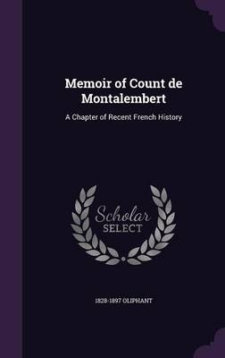 Book cover for Memoir of Count de Montalembert