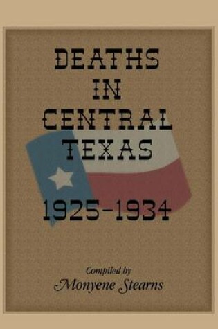 Cover of Deaths in Central Texas, 1925-1934