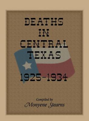 Book cover for Deaths in Central Texas, 1925-1934