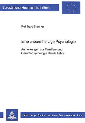 Cover of Eine Unbarmherzige Psychologie