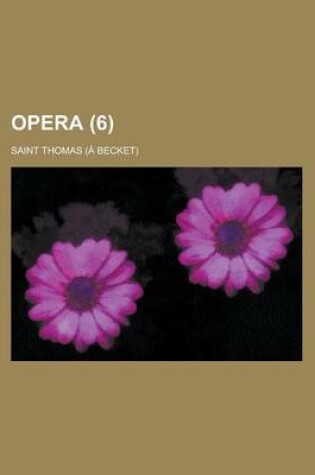 Cover of Opera (6 )