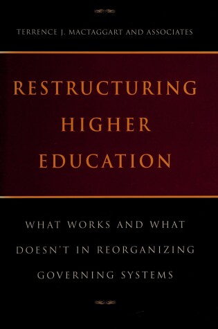 Cover of Restructuring Higher Education