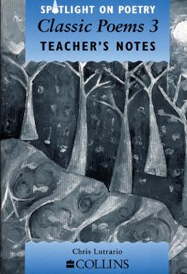 Cover of Classic Poems 3 Teacher’s Notes