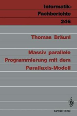 Cover of Massiv Parallele Programmierung mit dem Parallaxis-Modell