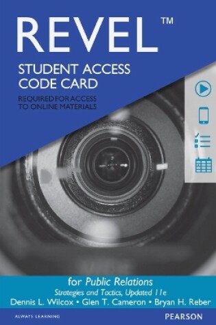 Cover of Revel Access Code for Public Relations