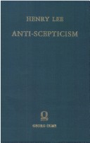 Cover of Anti-scepticism, or Notes Upon Each Chapter of Mr.Lock's Essay Concerning Human Understanding