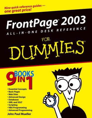 Book cover for FrontPage 2003 All-in-One Desk Reference For Dummies