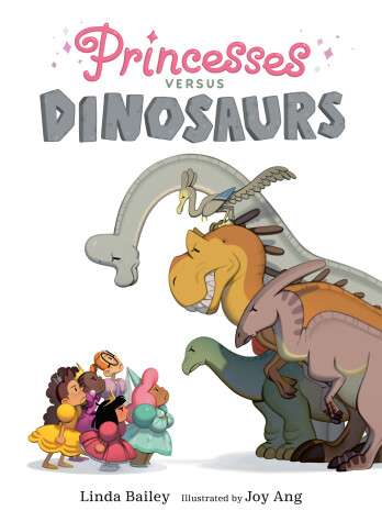 Book cover for Princesses Versus Dinosaurs