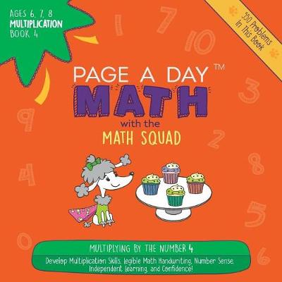 Book cover for Page a Day Math Multiplication Book 4