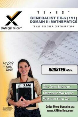 Cover of TExES Generalist Ec-6 191 Mathematics Boost Edition