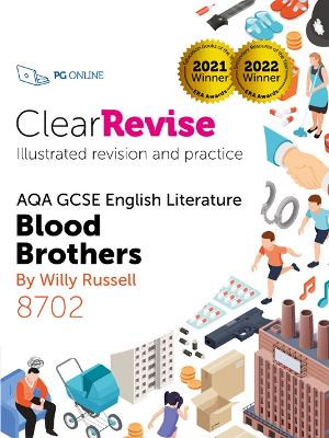 Cover of ClearRevise AQA GCSE English Literature: Russell, Blood Brothers