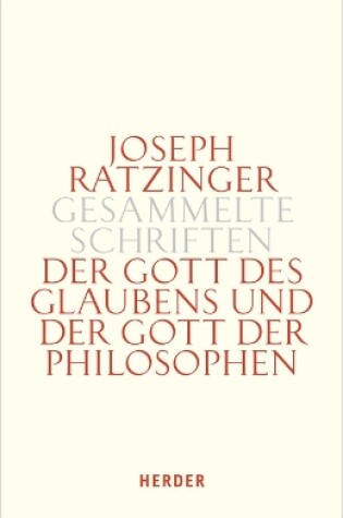 Cover of Der Gott Des Glaubens Und Der Gott Der Philosophen