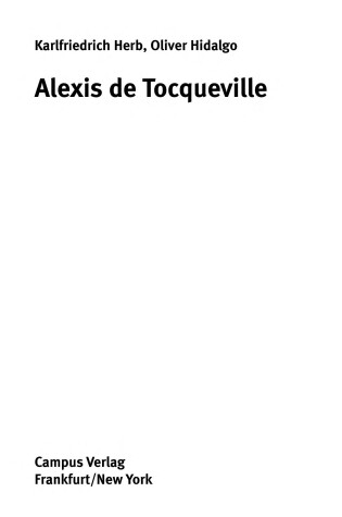 Cover of Alexis de Tocqueville Alexis de Tocqueville