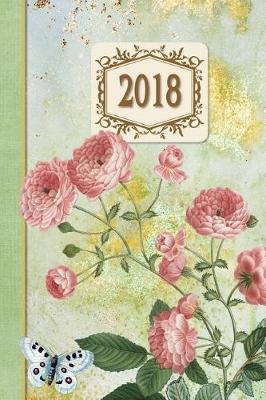 Book cover for 2018 Diary Roses Pink Design