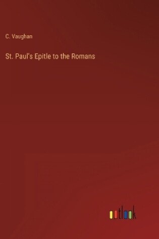 Cover of St. Paul's Epitle to the Romans