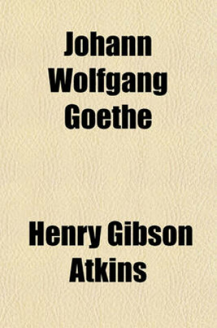 Cover of Johann Wolfgang Goethe