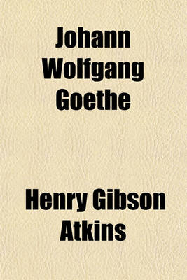 Book cover for Johann Wolfgang Goethe