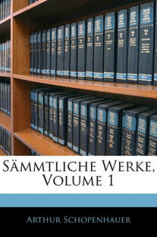 Cover of Sammtliche Werke, Erster Band