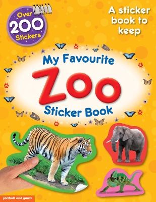 Book cover for My Favourite Zoo Sticker Book