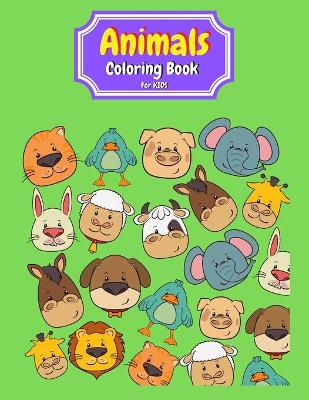 Book cover for Animals Coloring Book for Kids