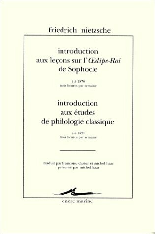 Cover of Introduction Aux Lecons Sur l'Oedipe-Roi de Sophocle