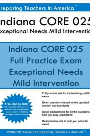 Cover of Indiana Core 025 Exceptional Needs - Mild Intervention