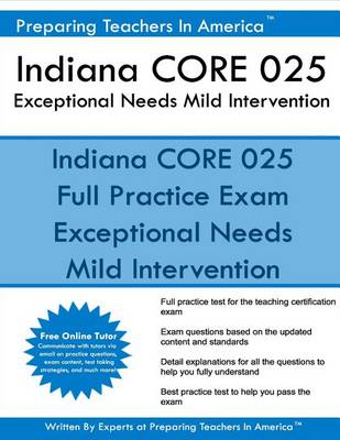 Book cover for Indiana Core 025 Exceptional Needs - Mild Intervention