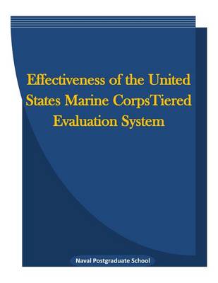 Book cover for Effectiveness of the United States Marine Corpstiered Evaluation System