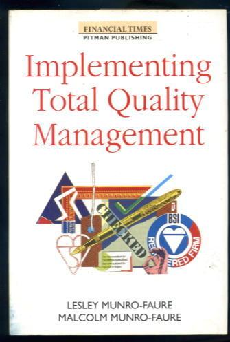 Book cover for Implementing Total Quality Management