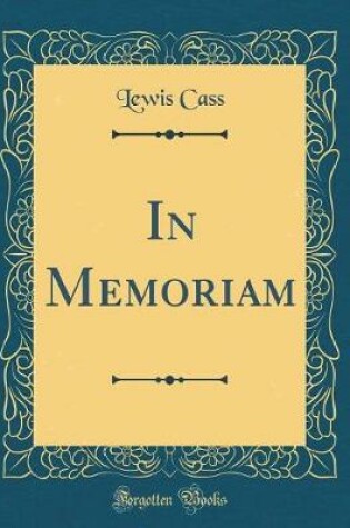 Cover of In Memoriam (Classic Reprint)