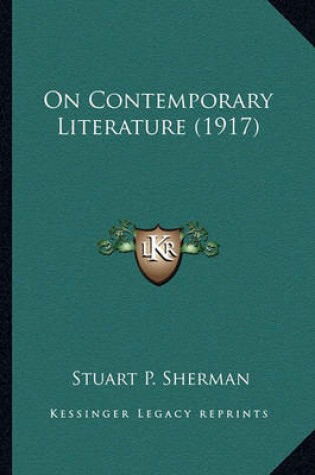 Cover of On Contemporary Literature (1917)