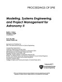 Cover of Modeling, Systems Engineering and Project Management for Astronomy Pt. II