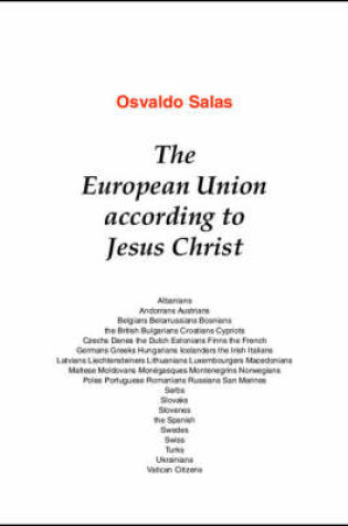 Cover of The European Union According to Jesus Christ